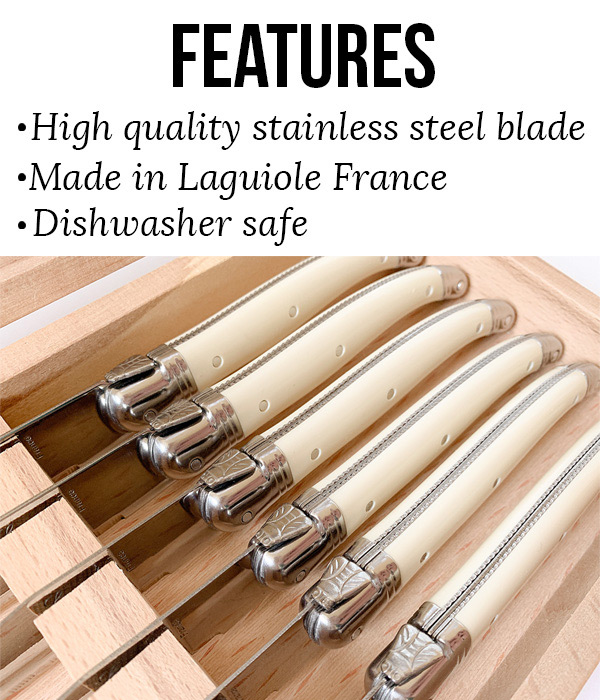Laguiole Laguiole Steak Knives With Block